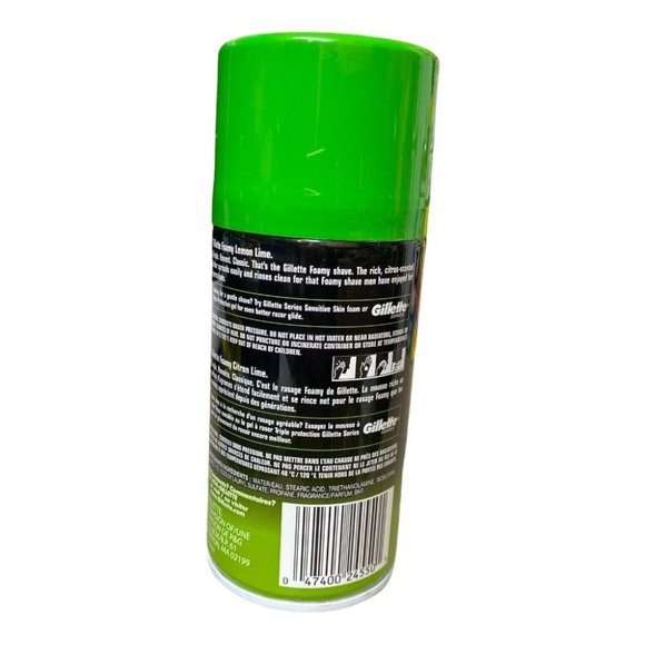 1 Gillette Comfort Glide Foamy Lemon Lime Shave Foam Shaving Cream Men’s - Picture 3 of 6
